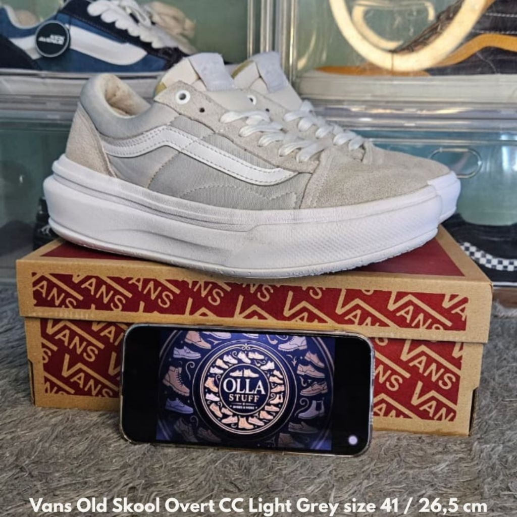 Vans Old Skool Overt CC Light Grey size 41