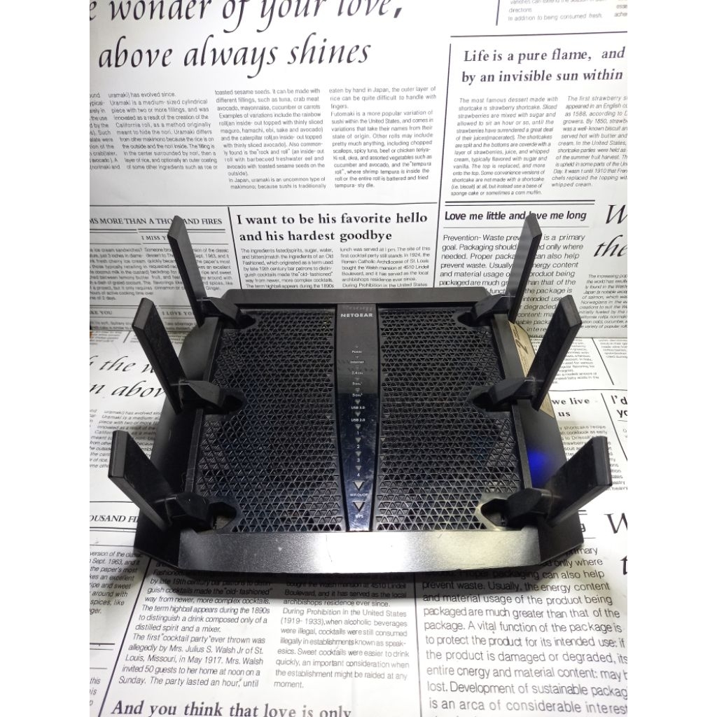 ROUTER NETGEAR NIGHTHAWK R8000-X6-AC3200 3 BAND WIFI_TESS NORMAL UNIT ONLY