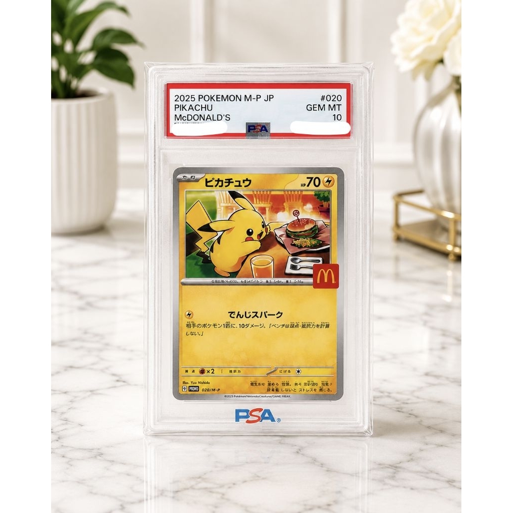 Pikachu 020 PSA 10, Pikachu MCd Japan