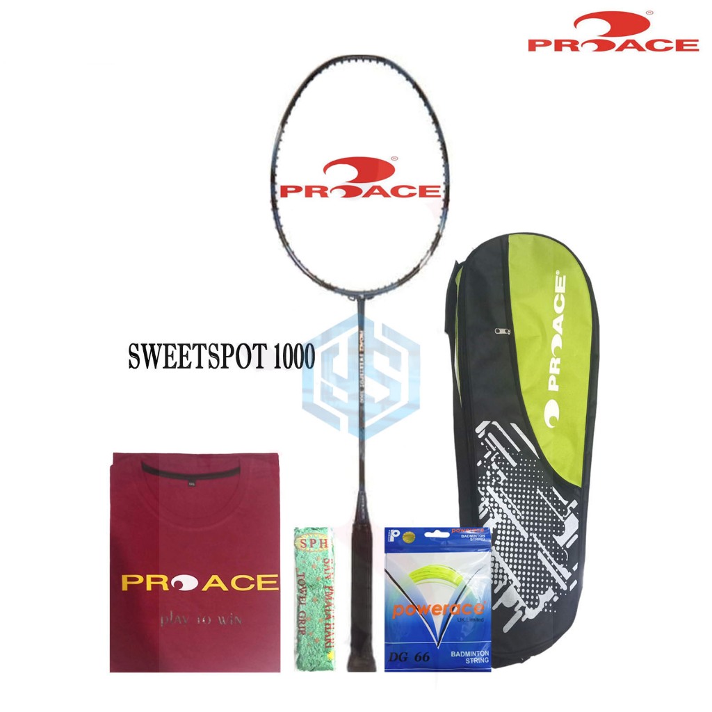 Raket ProAce Sweetspot 1000 Bonus Komplit Raket Pro Ace Sweetspot 1000