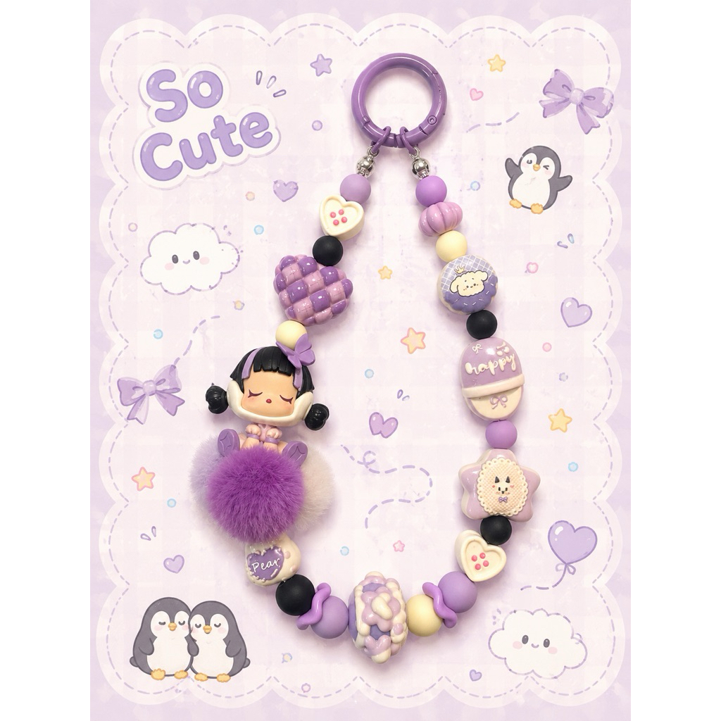 Skullpanda original popbean strap phone