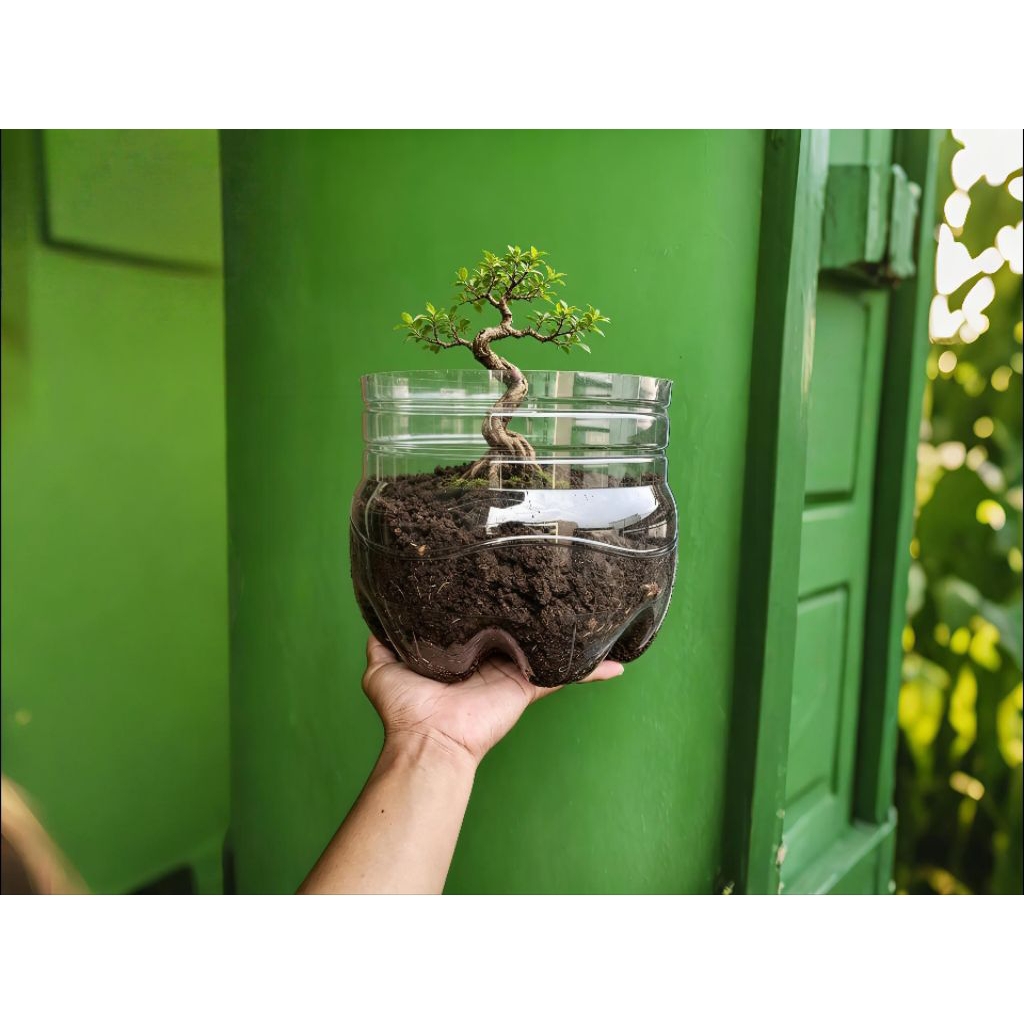GALON LE MINERAL POTONG UNTUK POT / AQUARIUM MINI ANTI PECAH 100% GARANSI