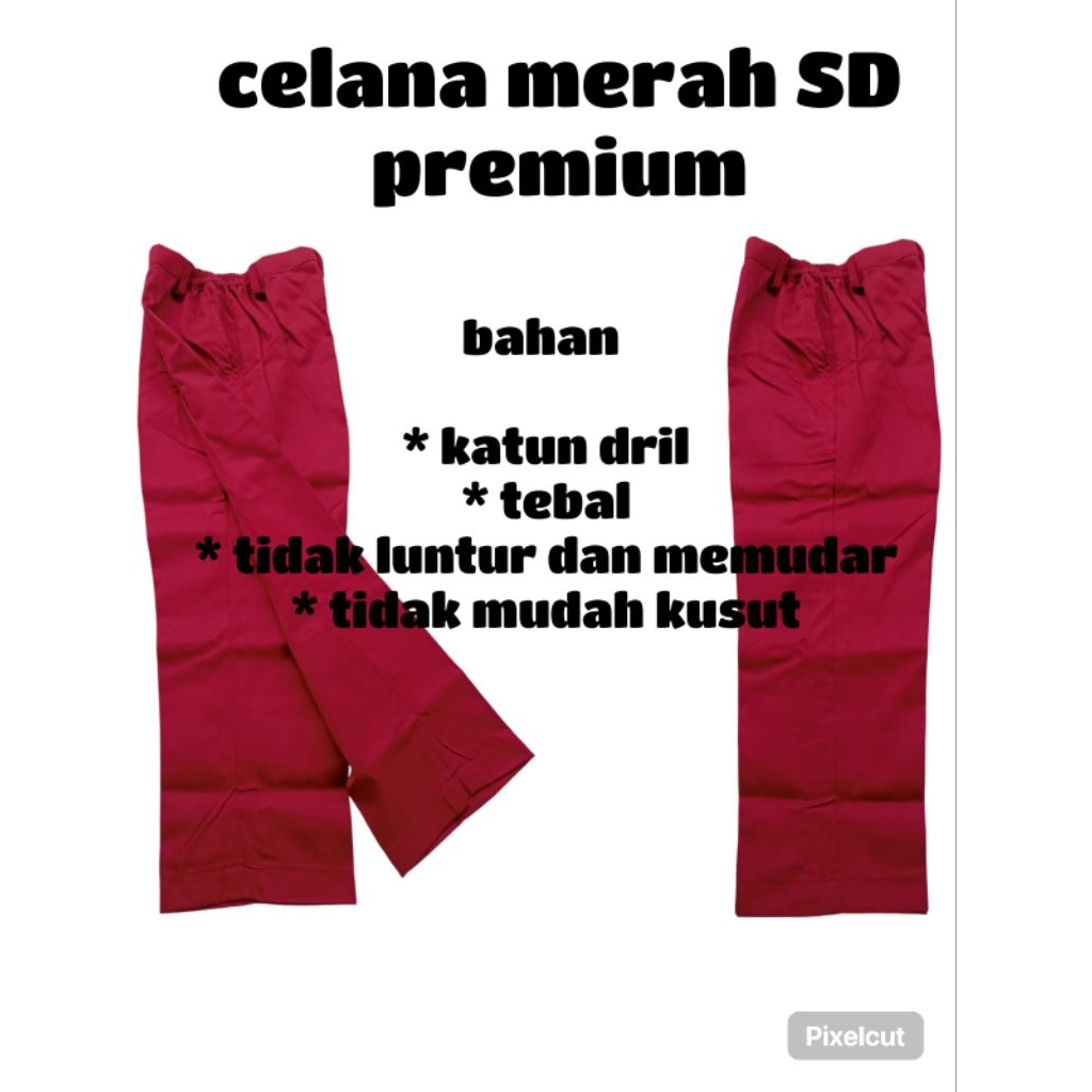 [ PREMIUM ] celana Pramuka / celana Pramuka dril / celana Pramuka premium / bawahan Pramuka SD famat