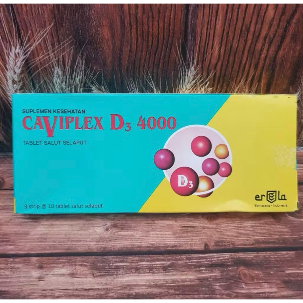 Caviplex D3 4000 strip 10 tablet ( suplemen vitamin D )