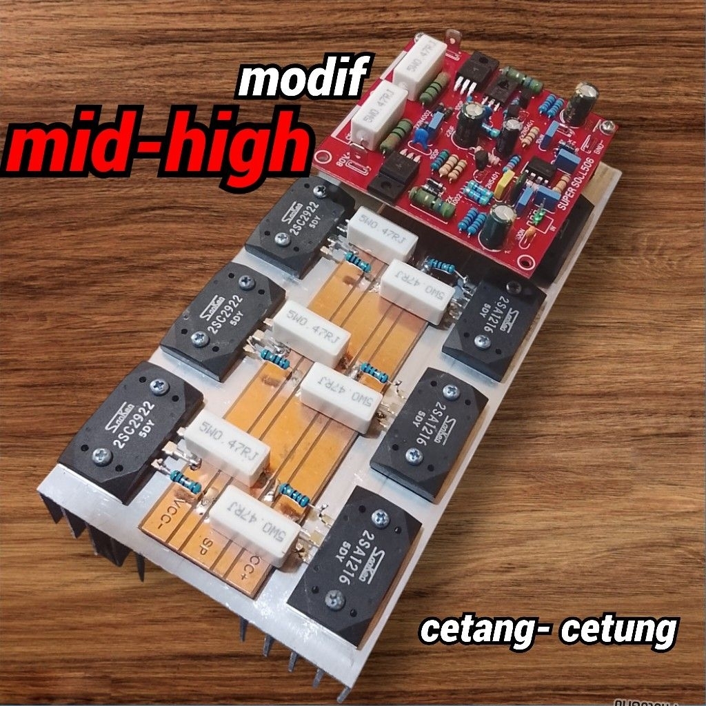 Kit PA socl 506+final Sanken 5 DY 2/3/4 set modif mid-high
