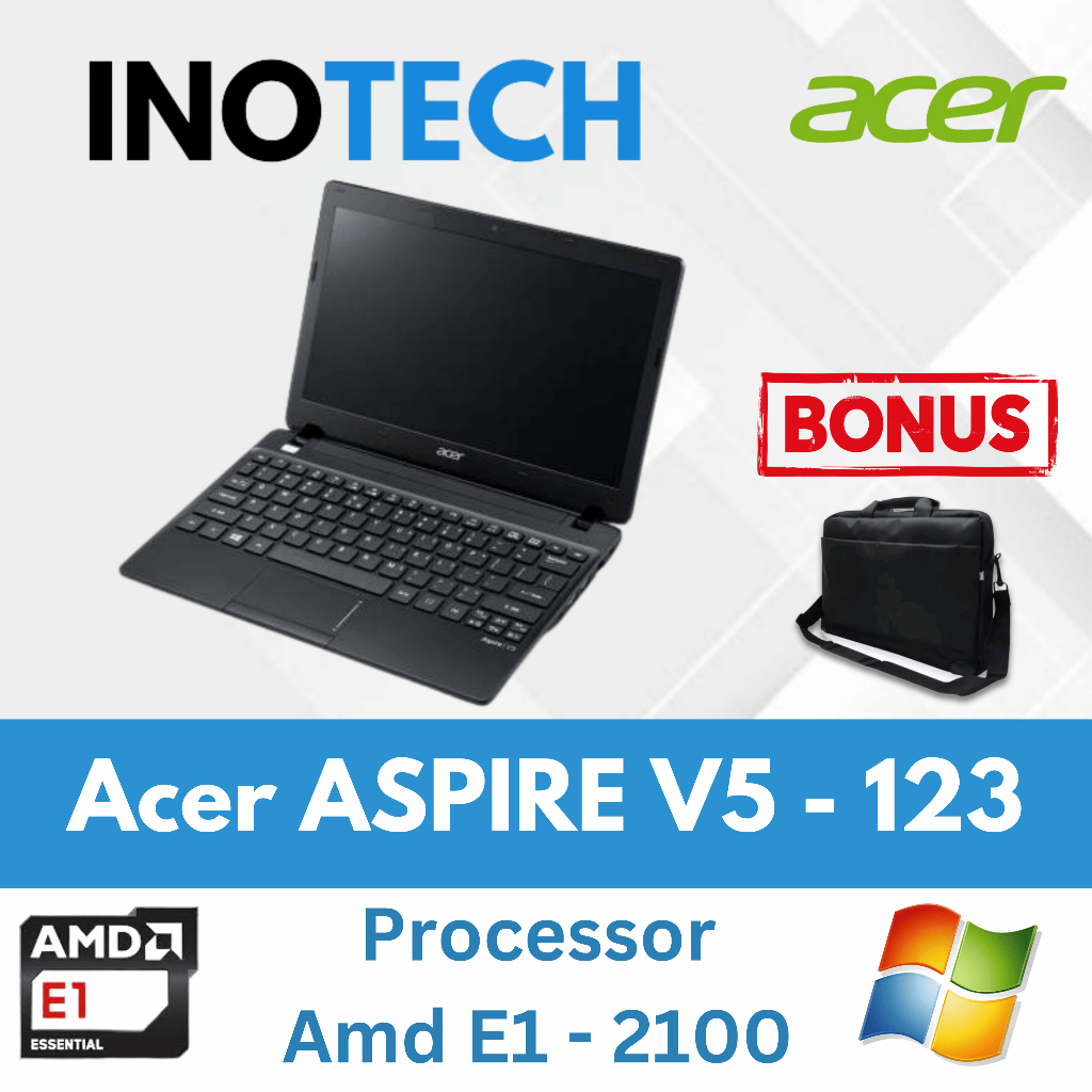 Laptop Acer Aspire V5-123 Second Bekas | RAM 2GB HDD 250GB | Ringan untuk Belajar & Kerja