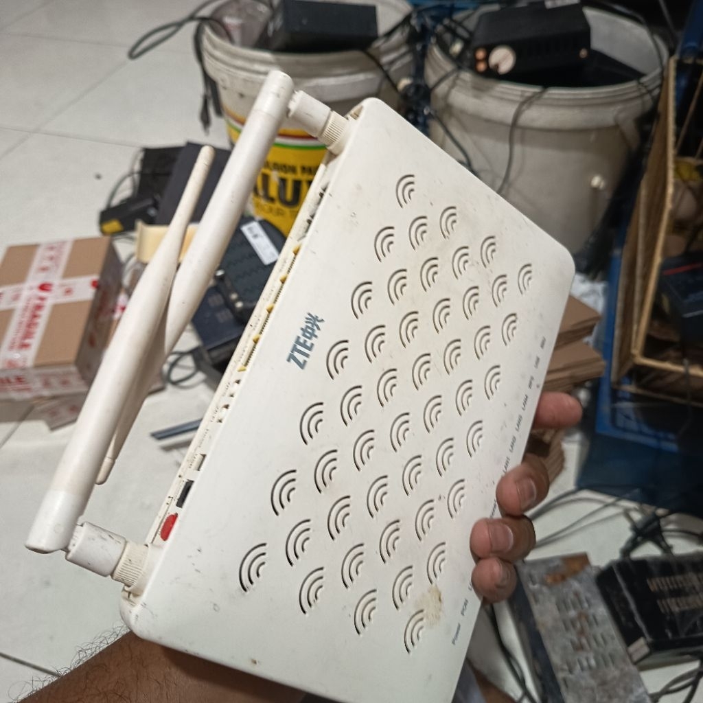 router zte f609 v1 ( pon hijau ) ont gpon