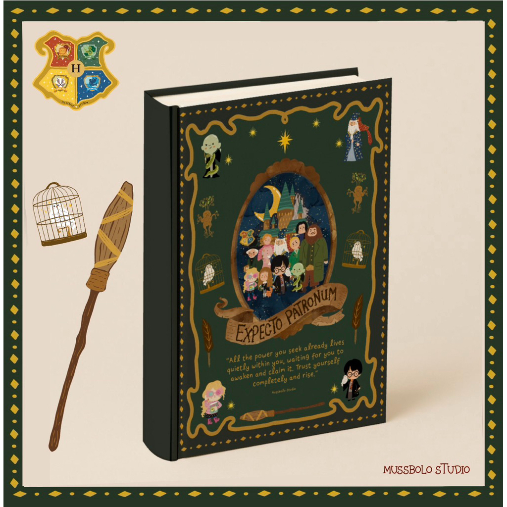 Hogwarts hardcover notes | Notebook hardcover Harry Potter | Buku catatan Potterhead