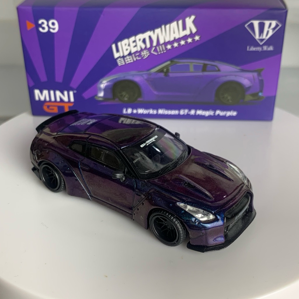 Mini Gt LBWK Nissan Gtr35 Magic Purple No 39