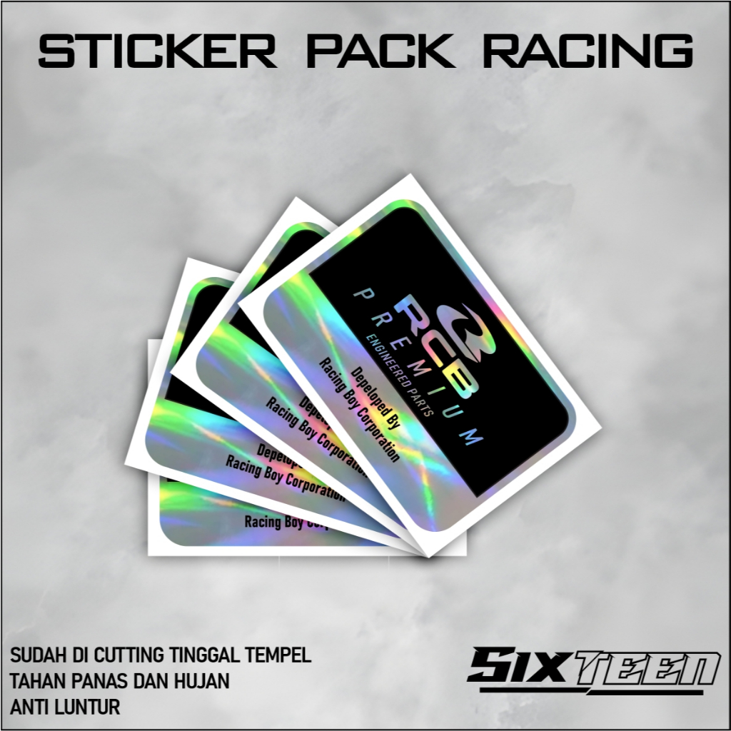 STICKER SHOCK BELAKANG RCB PREMIUM BLACK GOLD / SHOCK