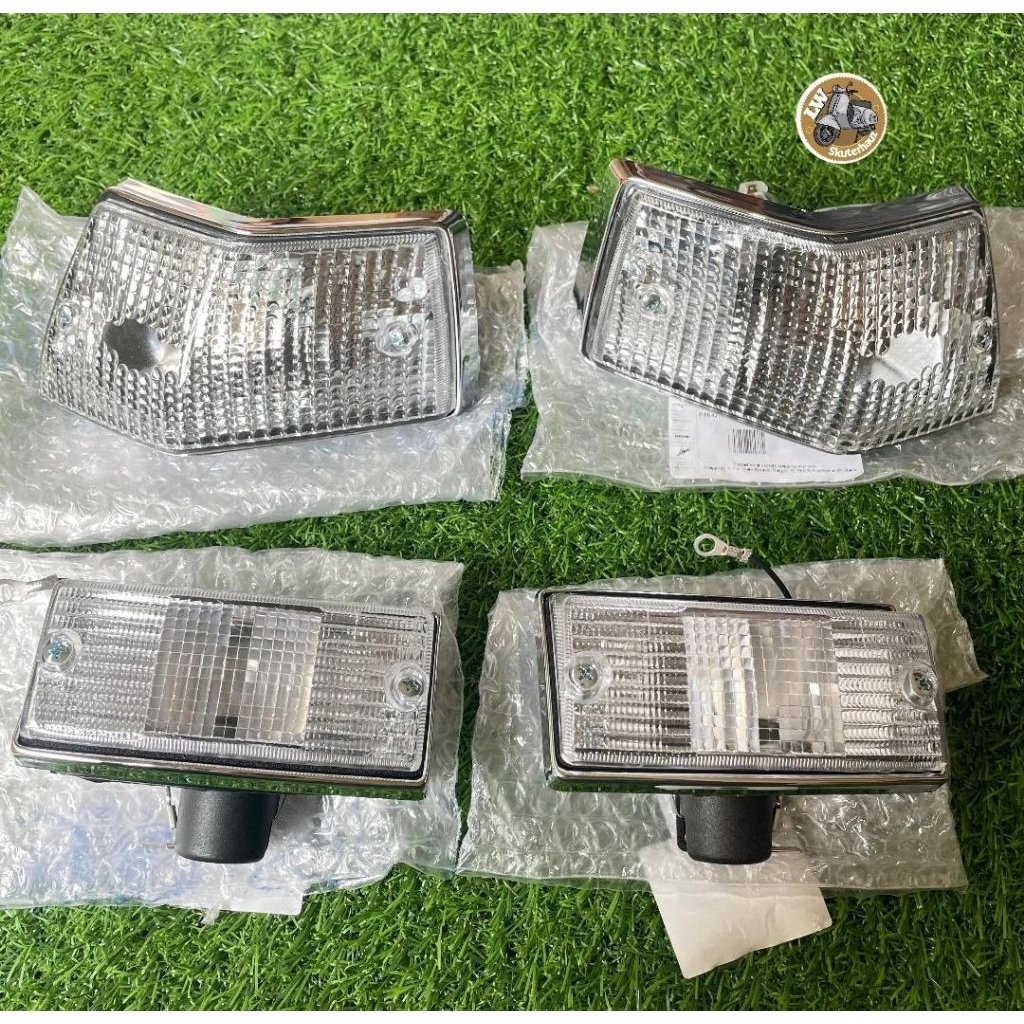 Lampu sen set triom by piaggio mika bening utk px excel dkk