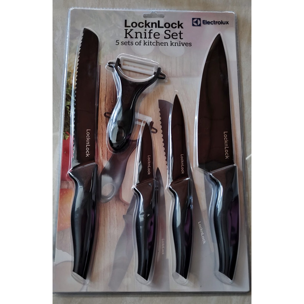 NEW Lock n Lock Knife Set