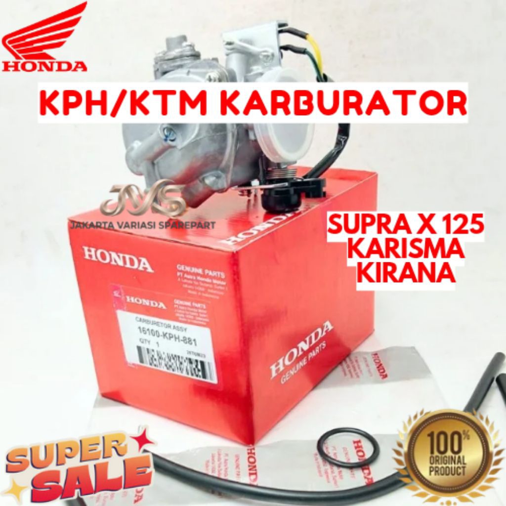 KARBURATOR KODE KPH/KTM, KARBURATOR SUPRA X 125, KARBURATOR KARISMA, KARBURATOR KIRANA