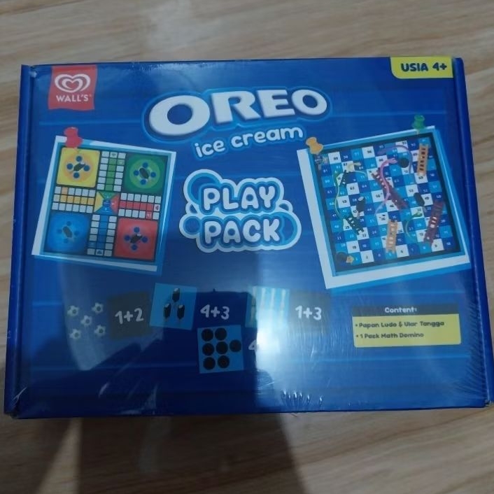 Oreo Ice Cream Play Pack (Math Domino, Ludo & Ular Tangga) Mulus Original Segel