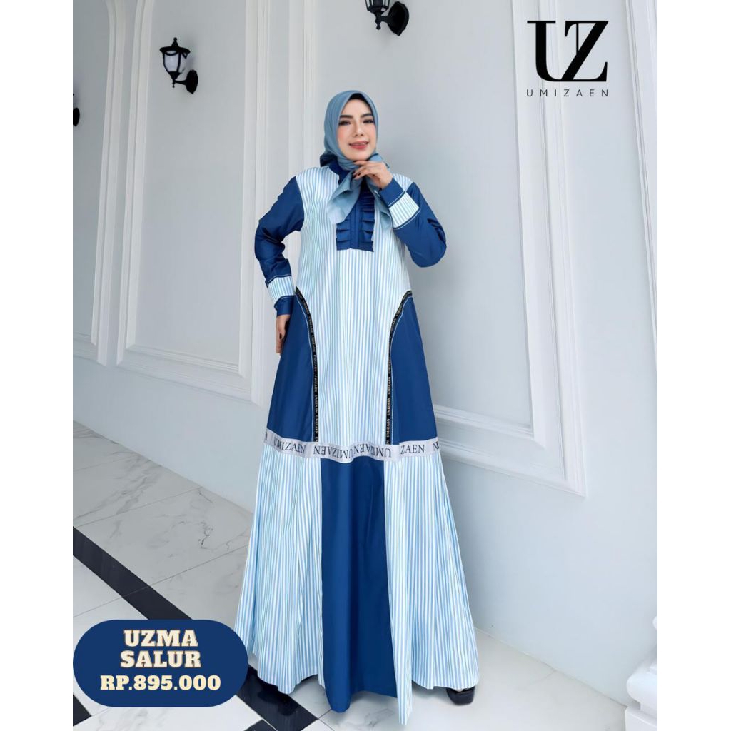 UMIZAEN [UZMA KATUN DRES] Dres Katun Salur Katun - Gamis Salur Daily Dress