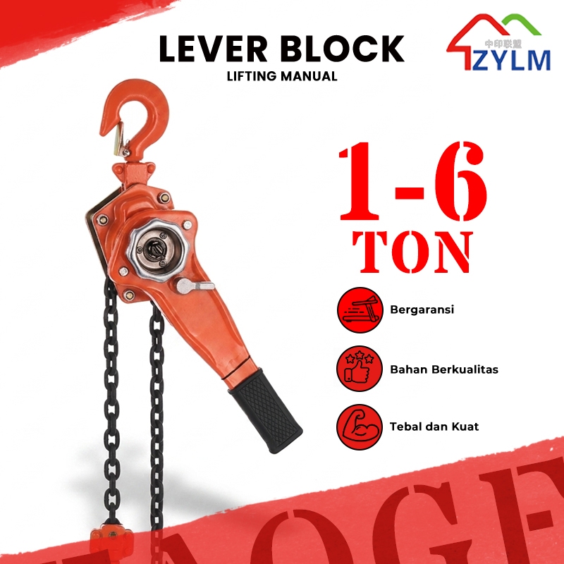 AOGE Lever Block 1-2-3-6-9 Ton-1.5-3-6-9meter  - Lifting Manual