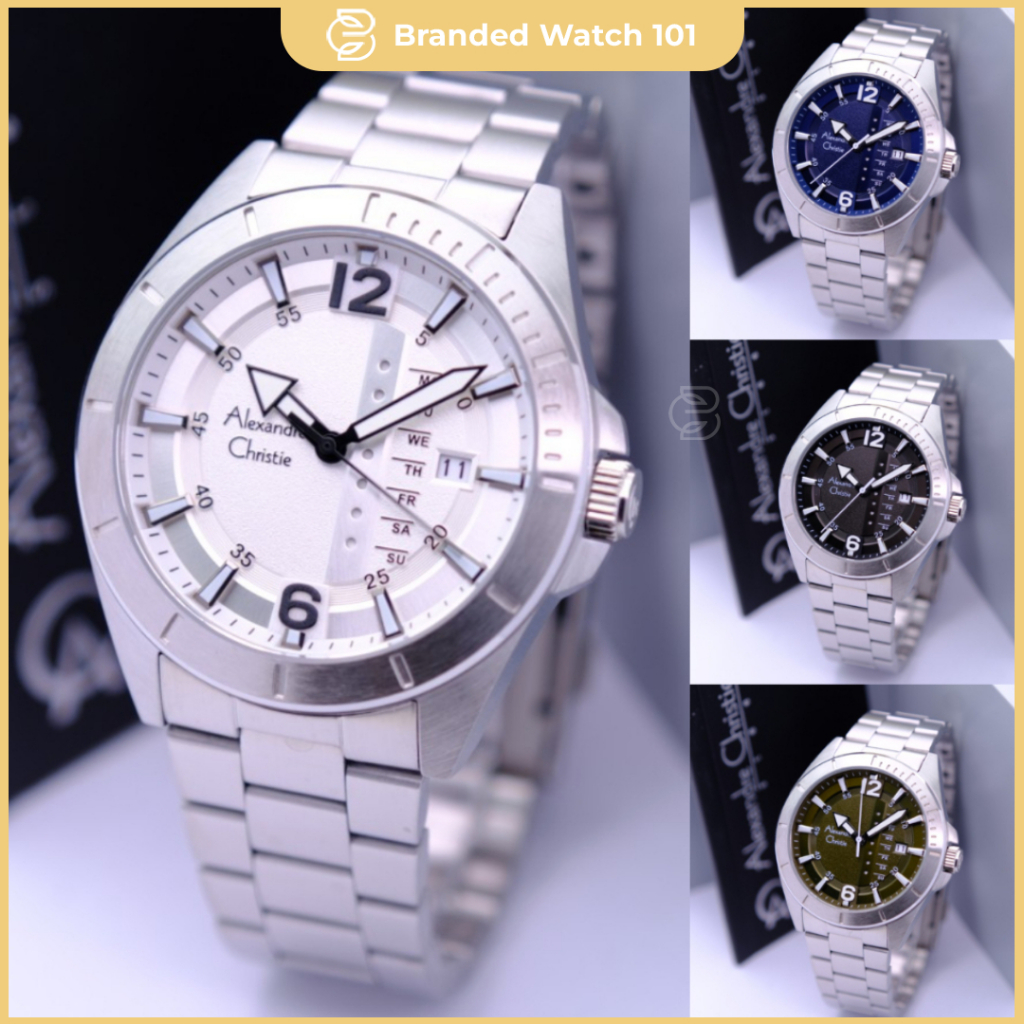 ORIGINAL Jam Tangan Pria Alexandre Christie AC 6535 / AC6535 / 6535 / AC 6518 / AC6518 / 6518 Garans