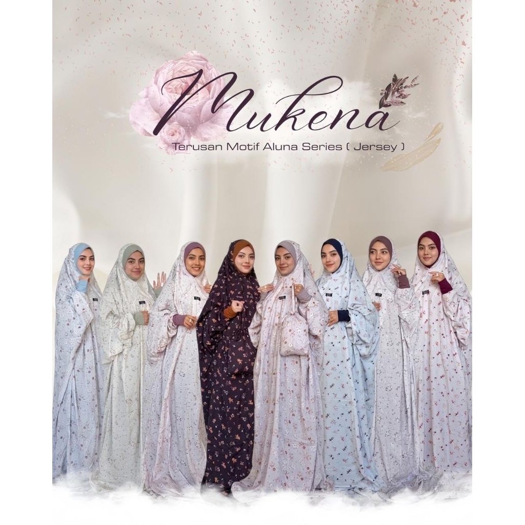 ZAHIS FASHION - Mukena Terusan Motif Aluna Series by Zahis / Mukena Malaysia /