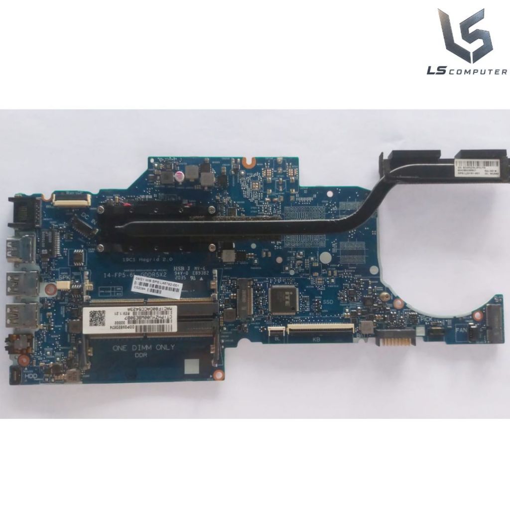 motherboard laptop hp 14 df0023cl intel core i3-8130u original copotan