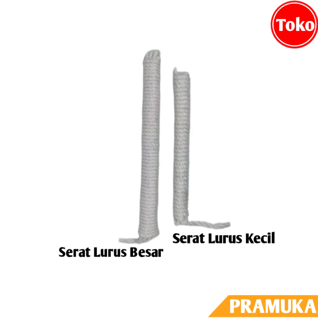 Tali Pramuka Serat Lurus Kecil & Besar / Tali Serat Pramuka / Tali Pancang Pramuka / Tali Tenda Pram