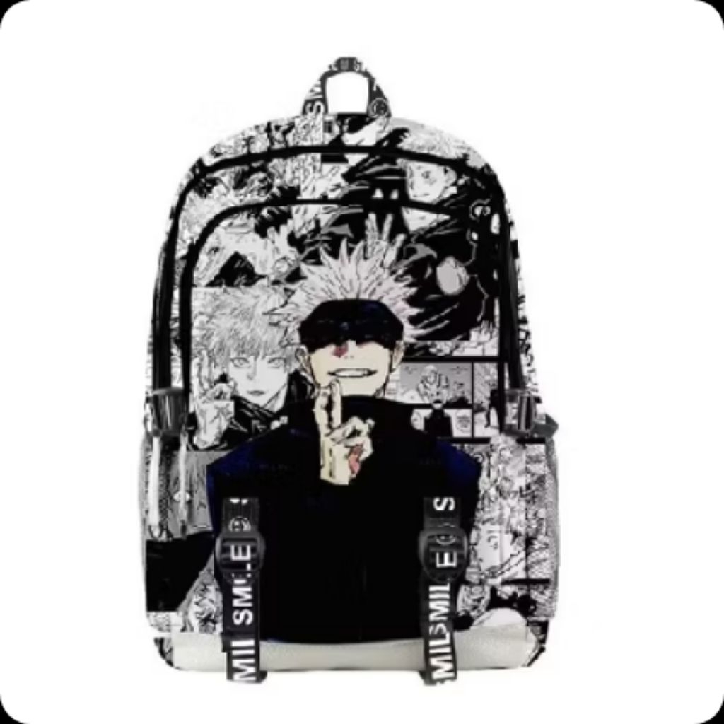 Tas Ransel Sekolah Laki-Laki Motif ANIME Full Print - Untuk SD SMP REMAJA