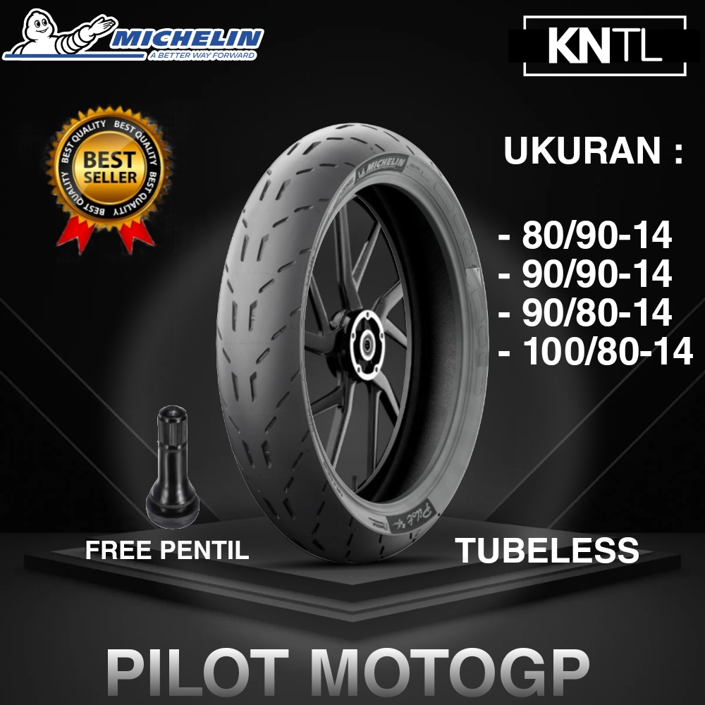 BAN TUBELESS MICHELIN PILOT MOTO GP ALL VARIAN RING 14 70/90-14 | 80/90-14 | 90/80-14 | 90/90-14 | 1
