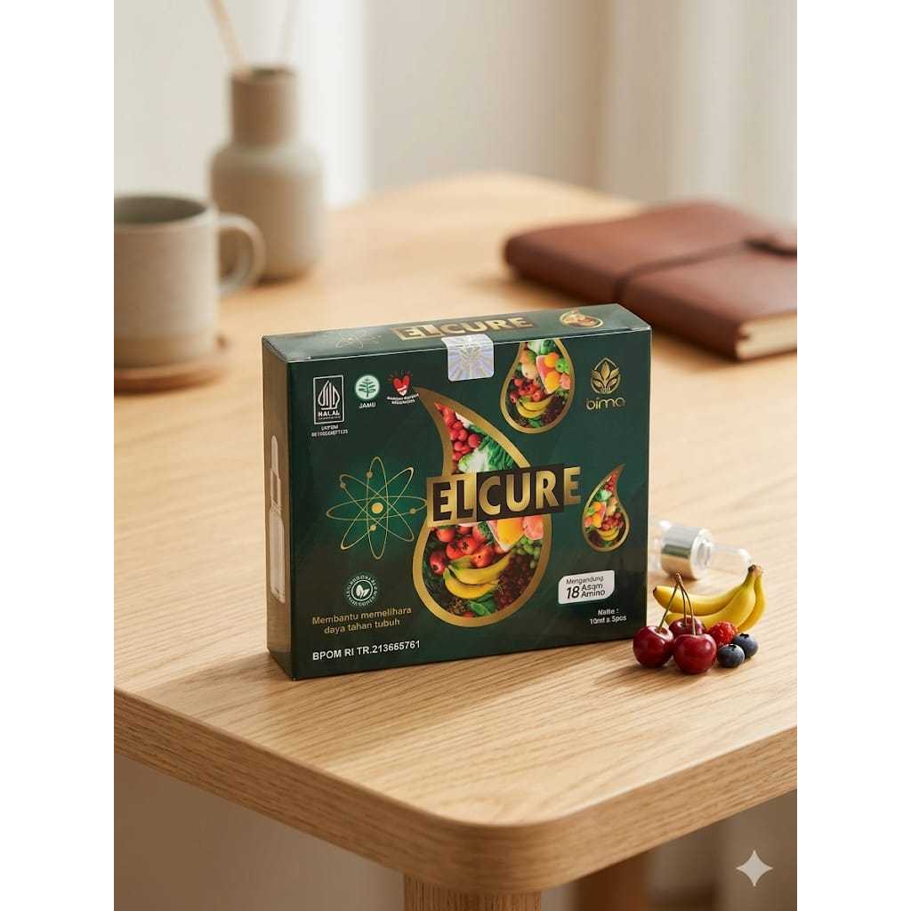 ELCURE Suplemen Herbal Daya Tahan Tubuh - Mengandung 18 Asam Amino BPOM Halal (Sangat direkomendasik