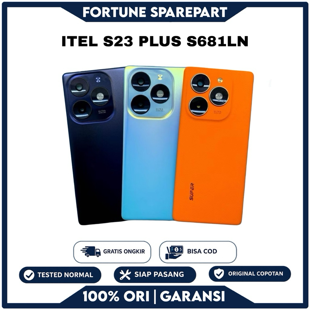 BACKDOOR CASING TUTUP BELAKANG ITEL S23+ ITEL S23 PLUS S681LN ORIGINAL COPOTAN