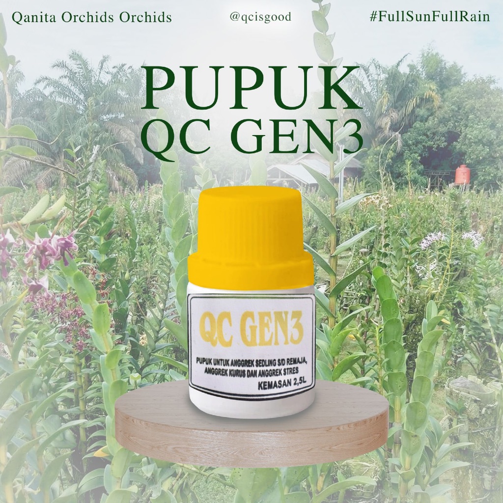 Pupuk QC Gen 3 | Pupuk Tanaman Anggrek | Pupuk Pertumbuhan Tanaman | Bunga Anggrek Premium | Nutrisi