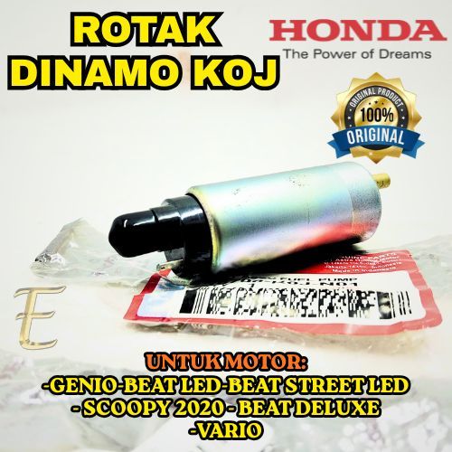 DINAMO/ROTAK KODE (KOJ)ORIGINAL AHM HONDA GENIO/BEATSTREET LED/SCOOPY2020 INJEKSI FUEL PUMP ORIGINAL