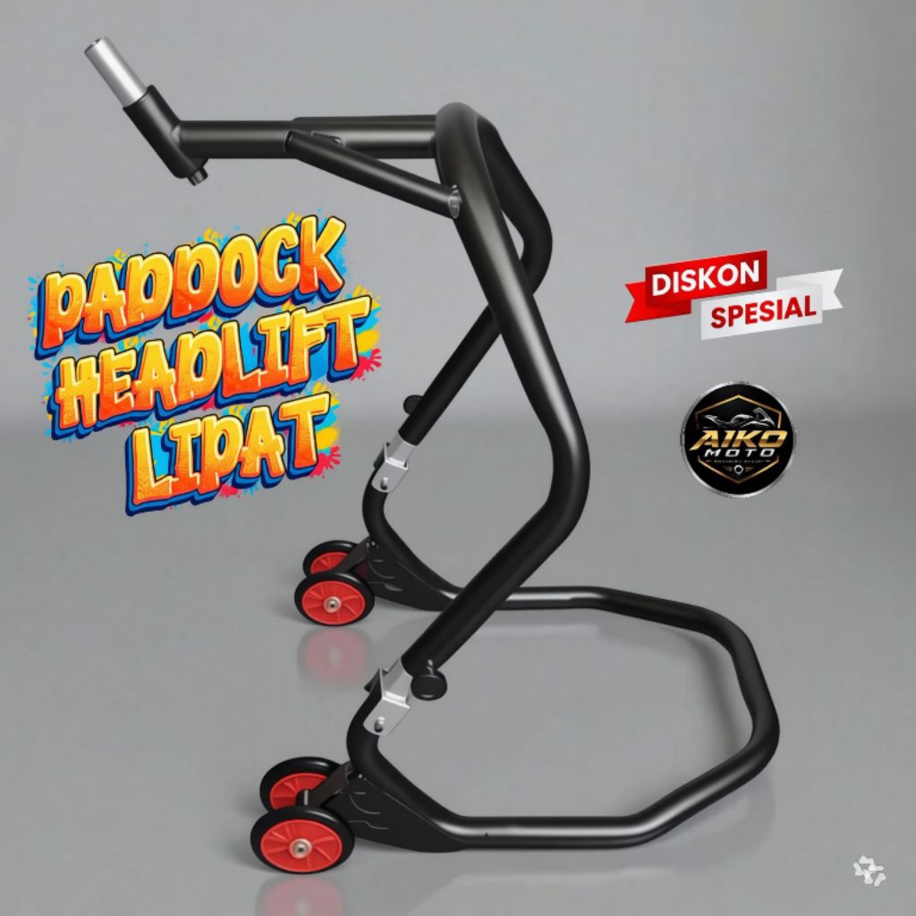 Paddock Depan Motor Headlift Universal Stand Paddock Depan CBR Ninja R15 R25 ZX25R GSX Motor Sport