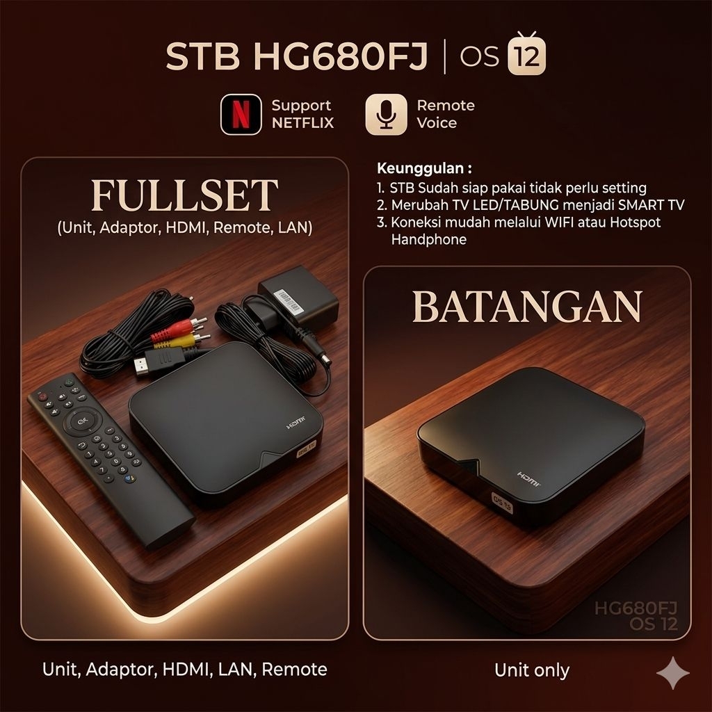 STB ANDROID BOX ROOT HG680FJ