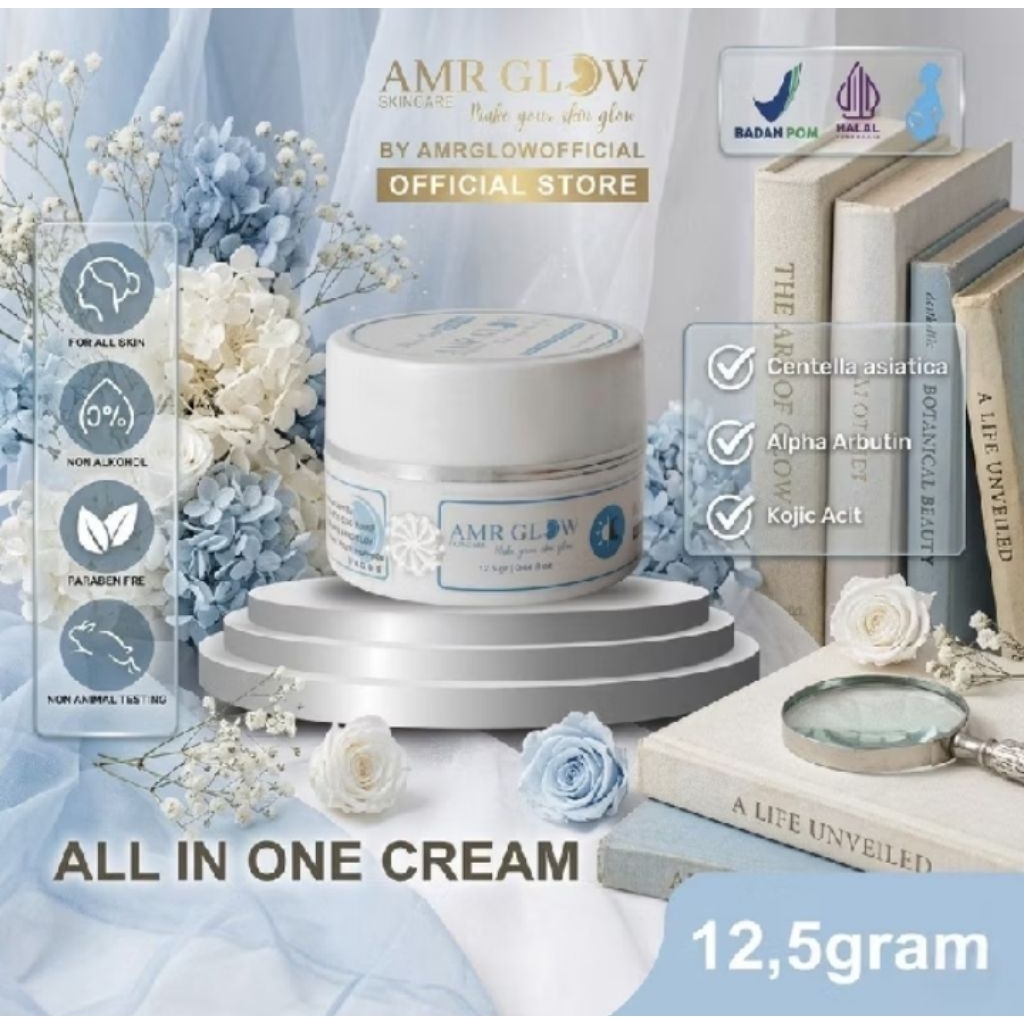 All In One Cream AMR GLOW Skincare 12,5,gr ORIGINAL