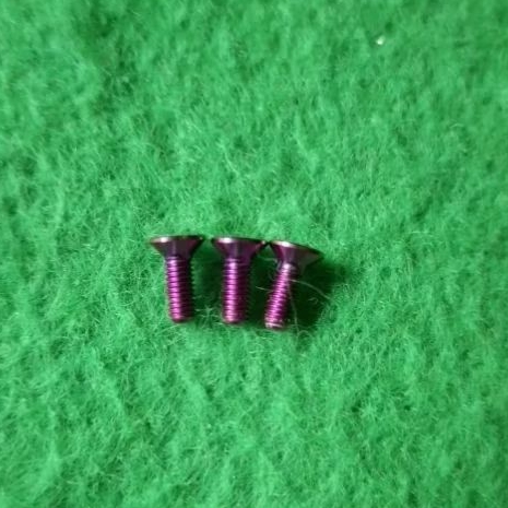 Baut titanium M3x8 model flat universal