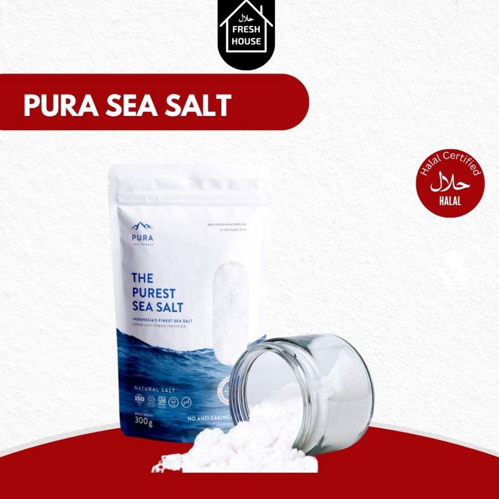 PURA SEA SALT COARSE / PURA SEA SALT FINE 300GR