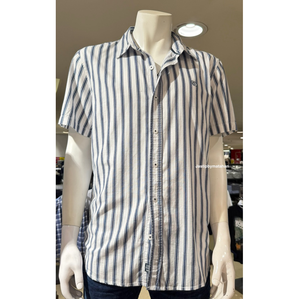 BOMBBOOGIE KEMEJA PRIA LENGAN PENDEK SAKU BAHAN KATUN ORIGINAL 100% BY MATAHARI (S-XL)