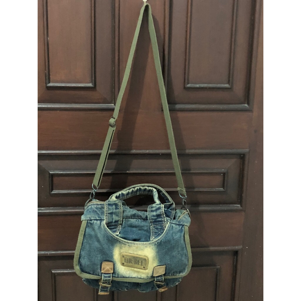 Tas denim/jeans merk DIESEL (Preloved)