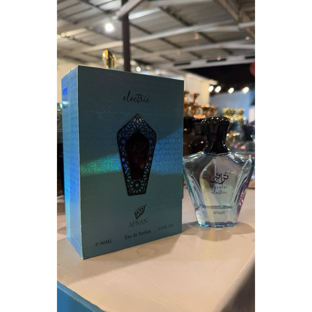 Botol Kosong Afnan Turathi Electric Ukuran 90ML + Box