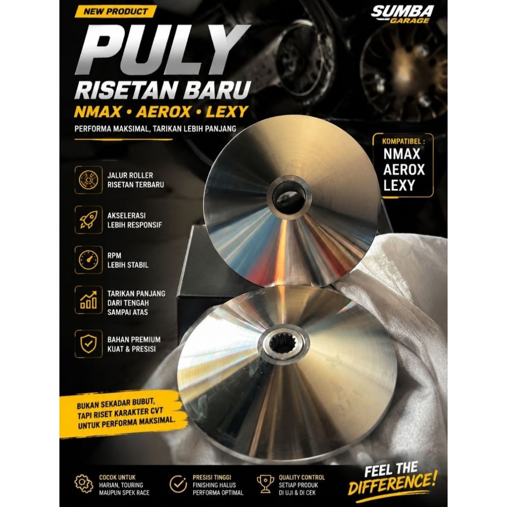 pulley custom nmax old 2dp balap/harian