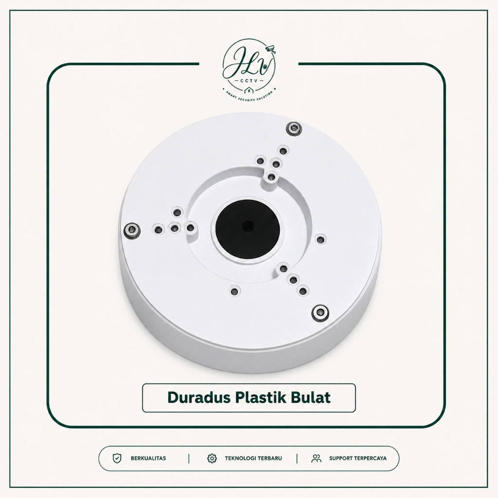 Duradus CCTV Plastik Bulat Dudukan Kamera CCTV Waterproof