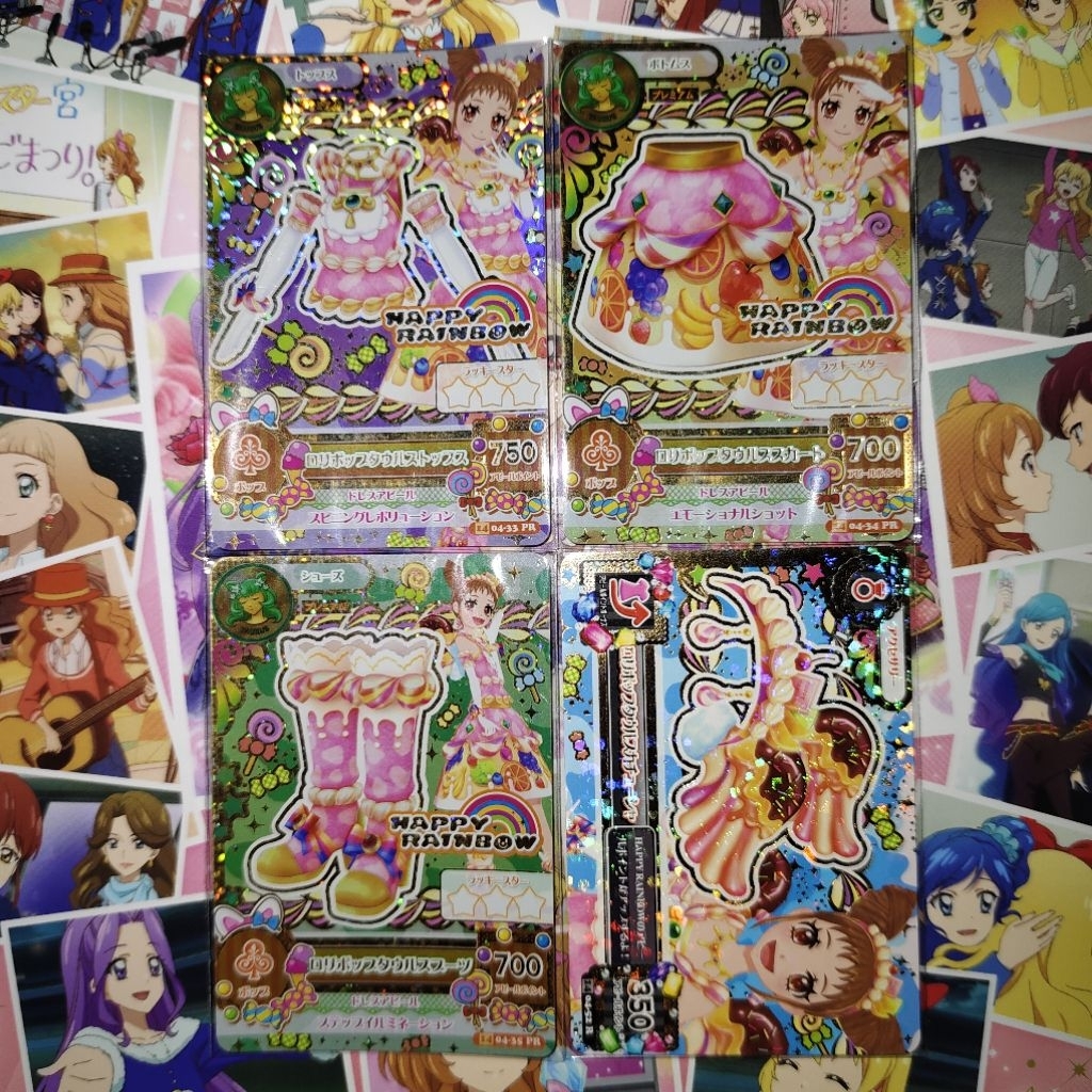 Aikatsu Otome Lollipop Taurus JP version Fullset Premium Rare Happy Rainbow