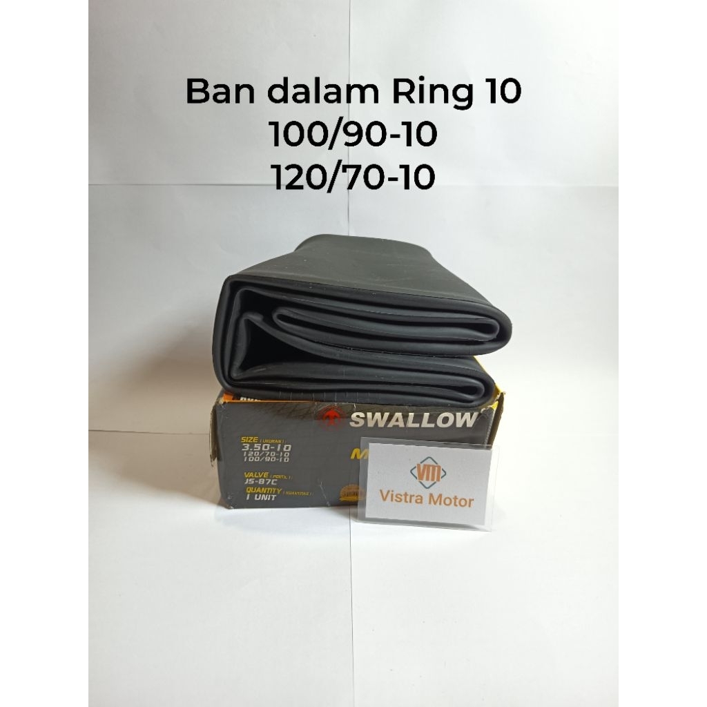 Ban Dalam Ring 10 Vespa/Motor Listrik Original Swallow
