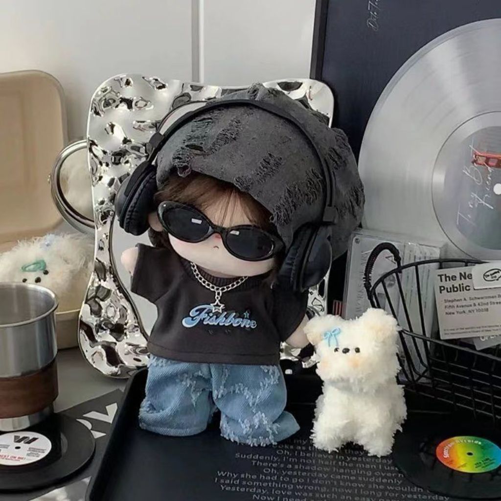 ONE SET DOLL CLOTHES ROCK N ROLL UKURAN 10CM BAJU ROCK N ROLL UNTUK DOLL 10CM