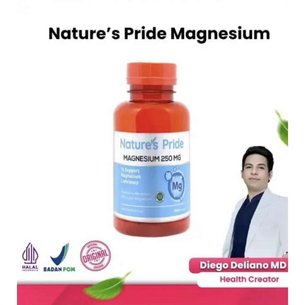 nature's pride magnesium 250mg 100tablet