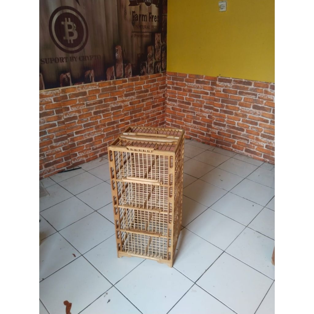 Dongdang merpati 4 Pintu siap pakai / kandang merpati jati bambu / dongdang merpati