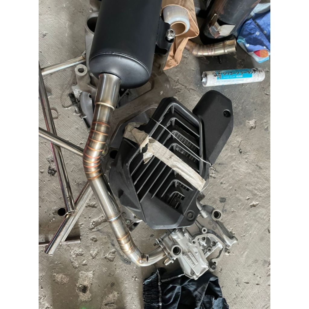 KENALPOT PCX 160 SANBLUE