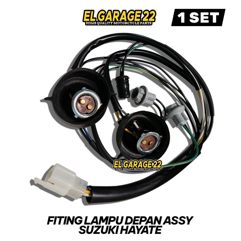 FITING LAMPU HAYATE - Kabel piting lampu depan set SUZUKI HAYATE 125 ASSY