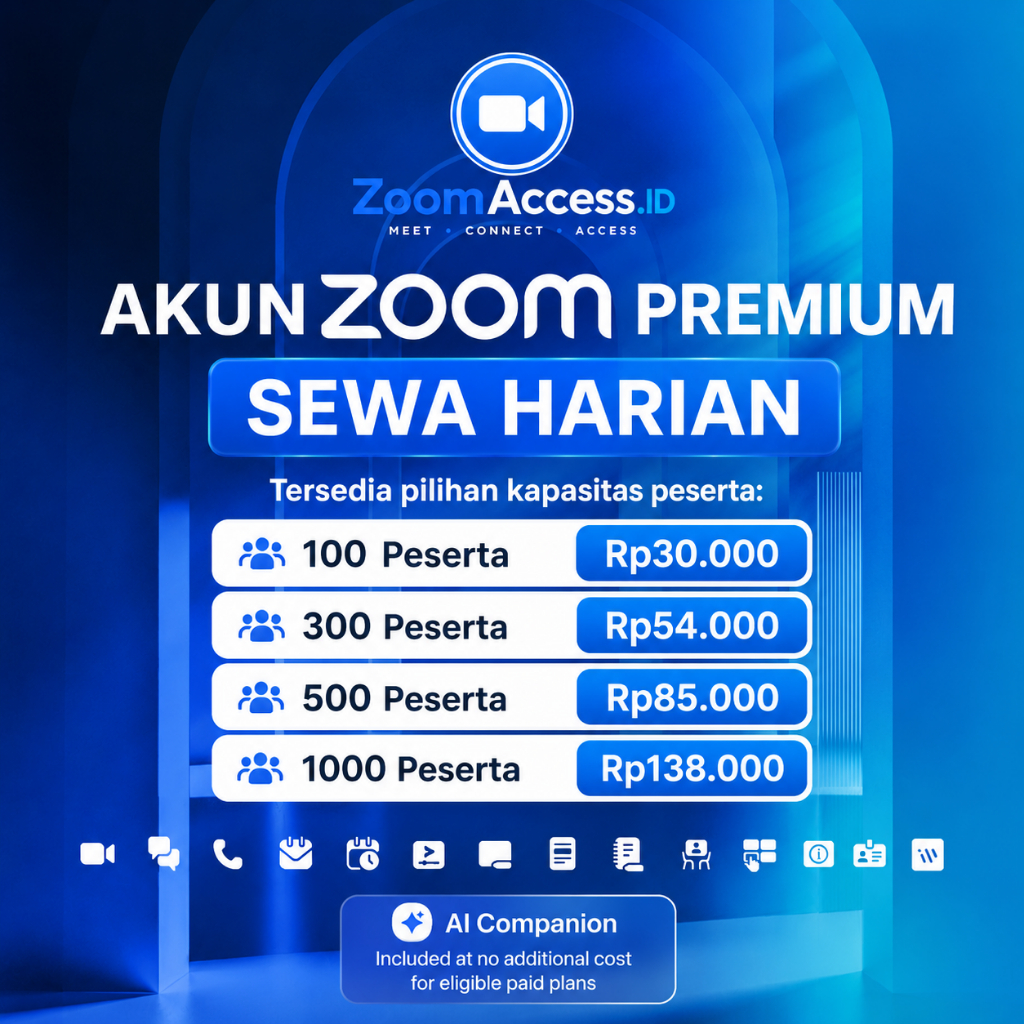 READY AKUN ZOOM PREMIUM SEWA HARIAN