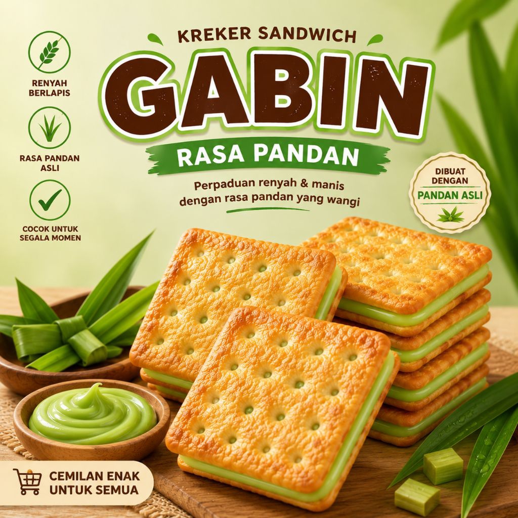 [Pre-Order] Kue Gabin Varian Tape, Vla Susu, Pandan, Ubi Ungu, Coklat, Matcha