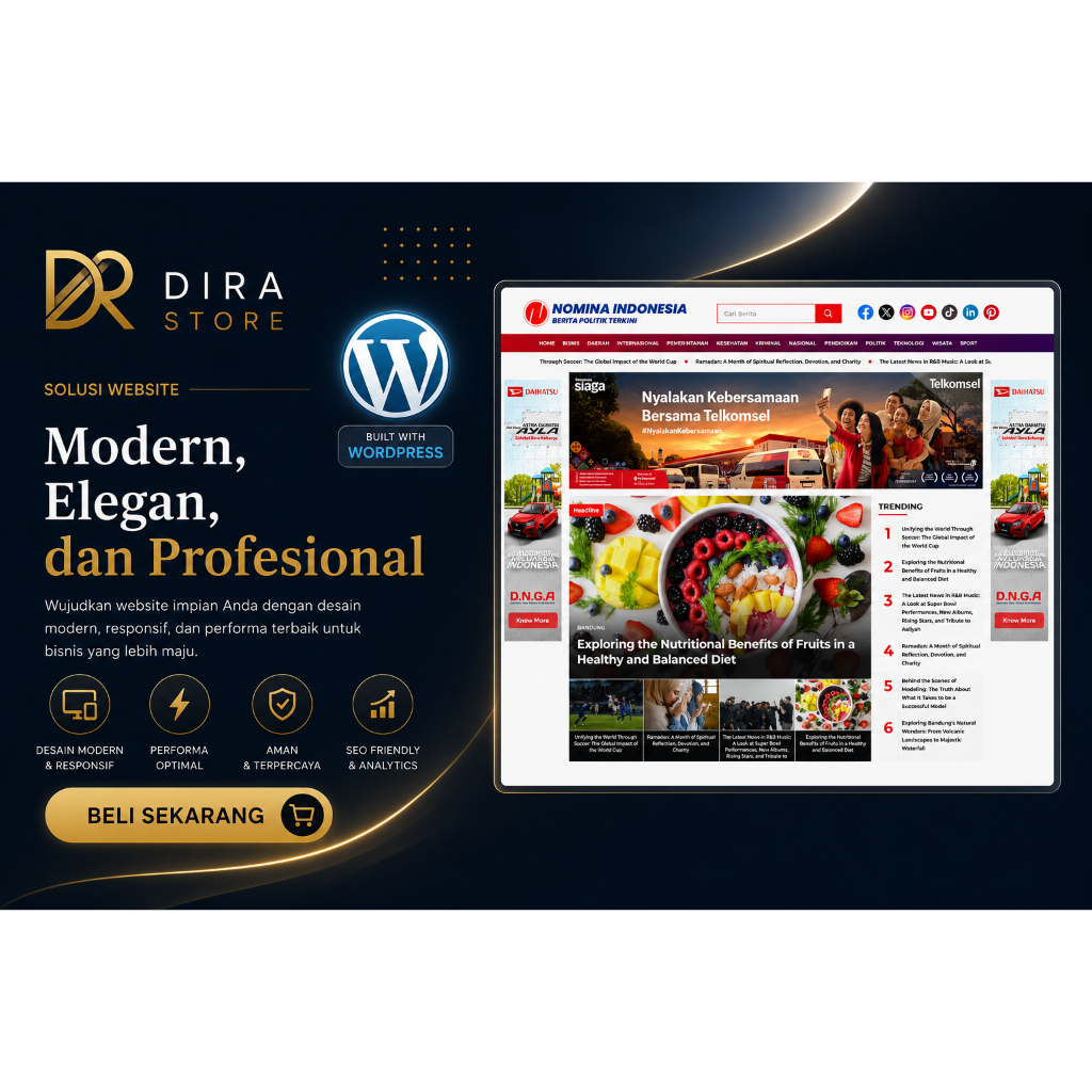 Nomina Tema Website Berita untuk Wordpress